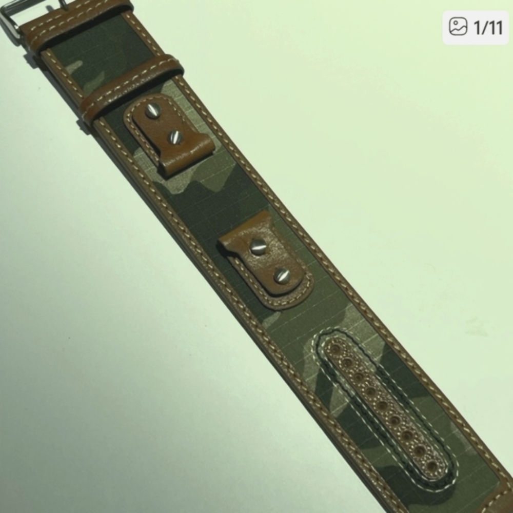 NWT Fossil Camouflage Leather Watch Strap